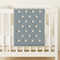 Cotton Baby Blanket with Sheep - Blue