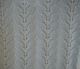 Cashmere Sequin Crochet Vneck Sweater- Mint