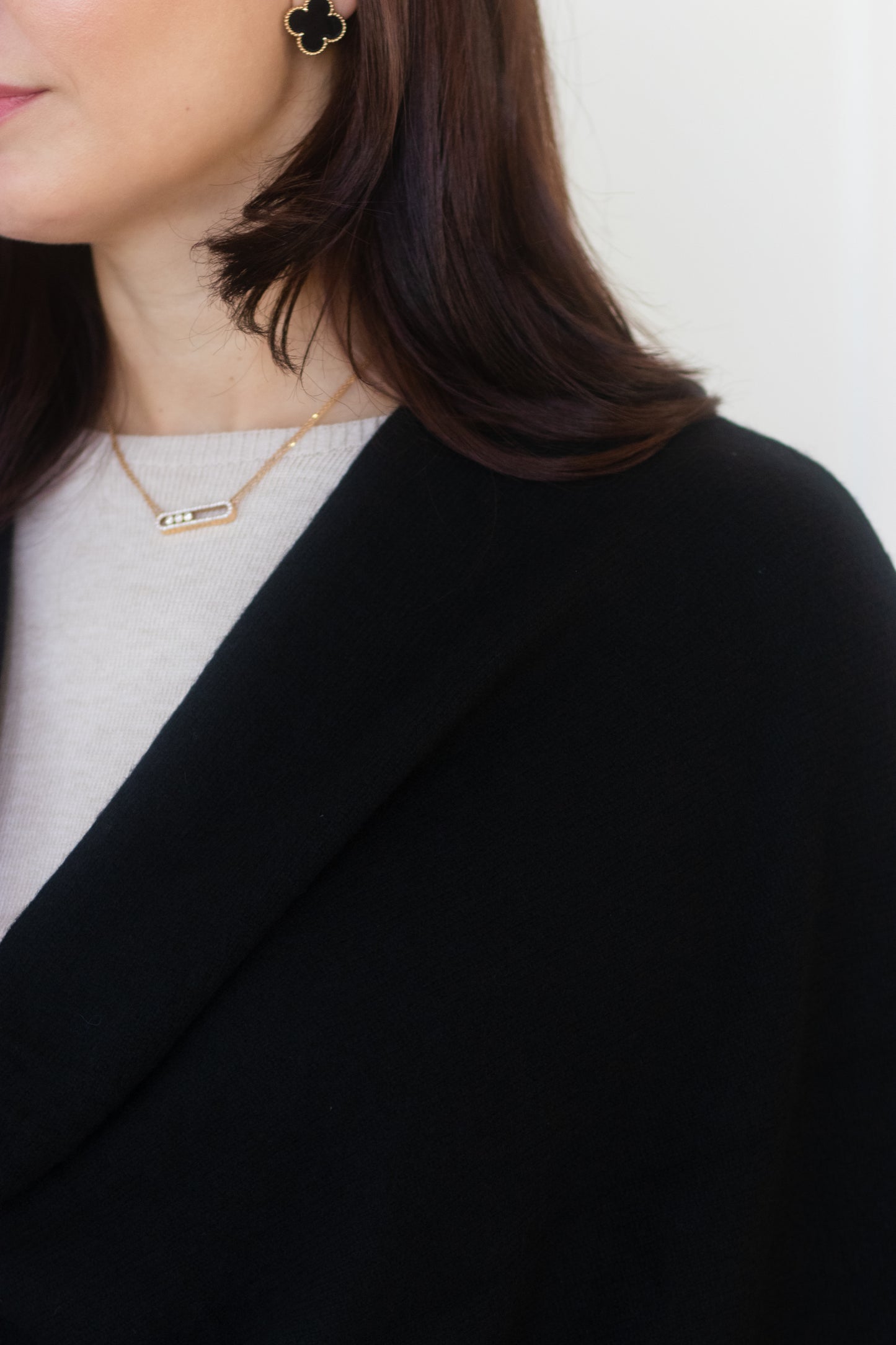 Pure Cashmere Shawl - Black