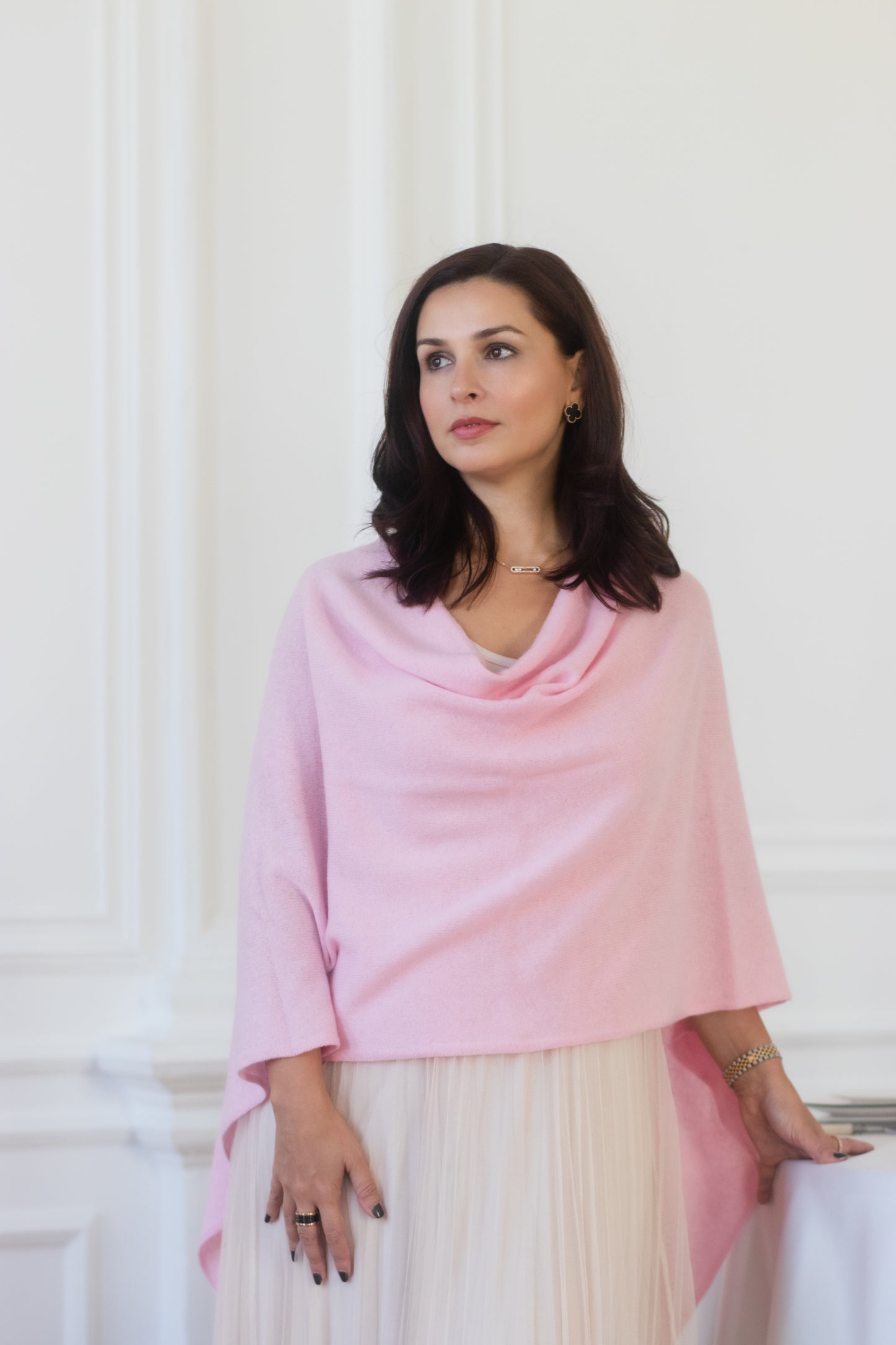 Pure Cashmere Shawl - Pink