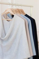 Cashmere Wool Shawl - Light Gray