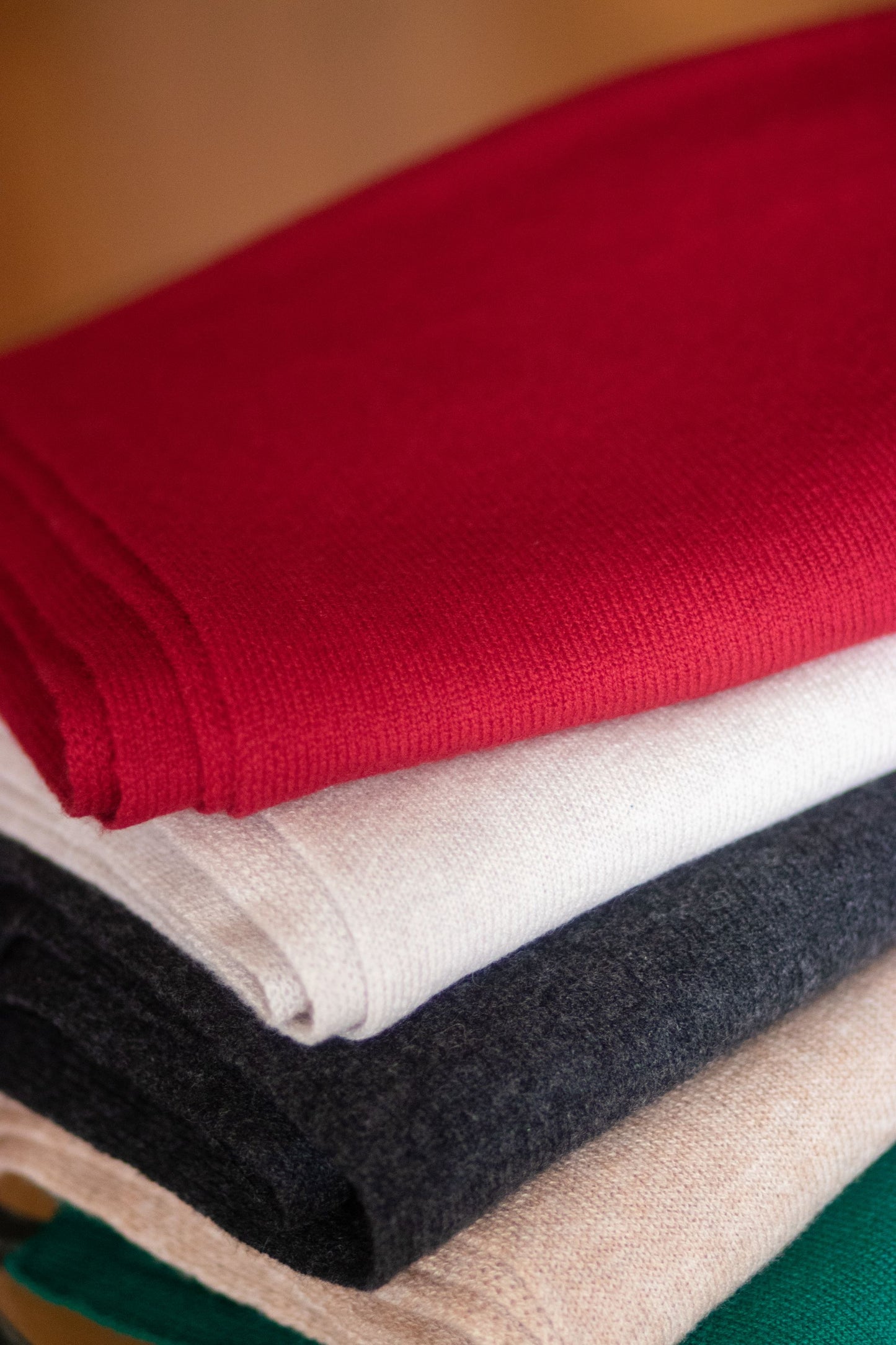 Cashmere Wool Giant Scarf - Sand