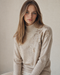 Cashmere Wool Sequin Emblellished Sweater - Beige