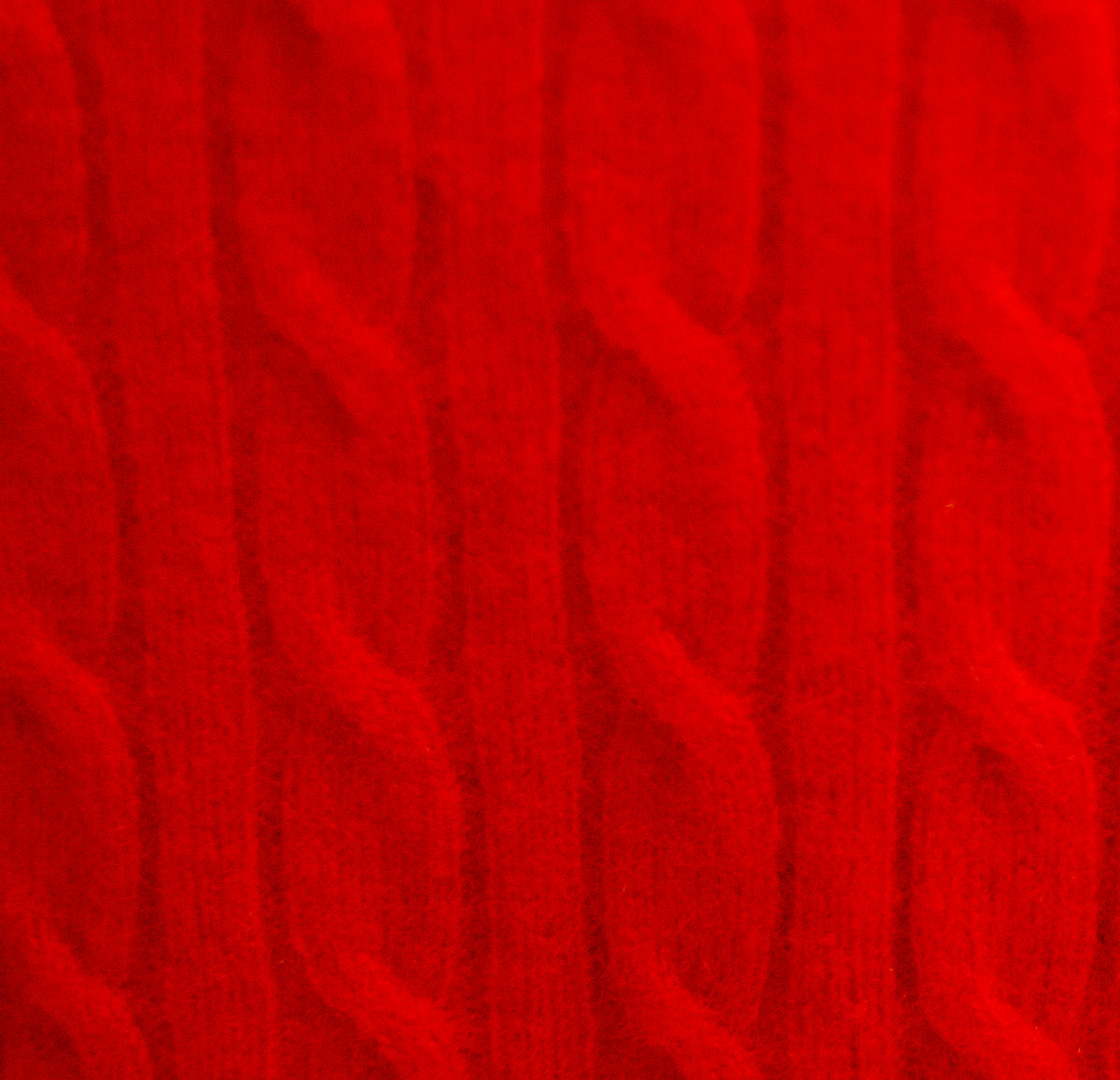 close-up red cashmere knit fabric