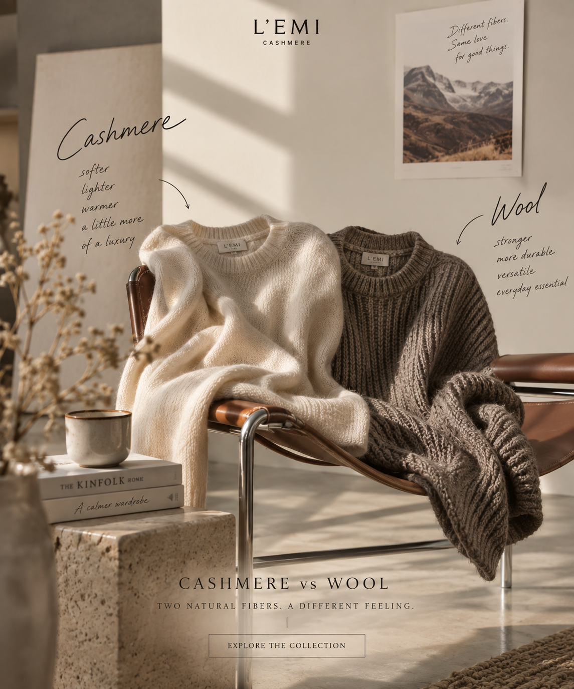 Cashmere vs Wool: What's Actually the Difference? | L'emi