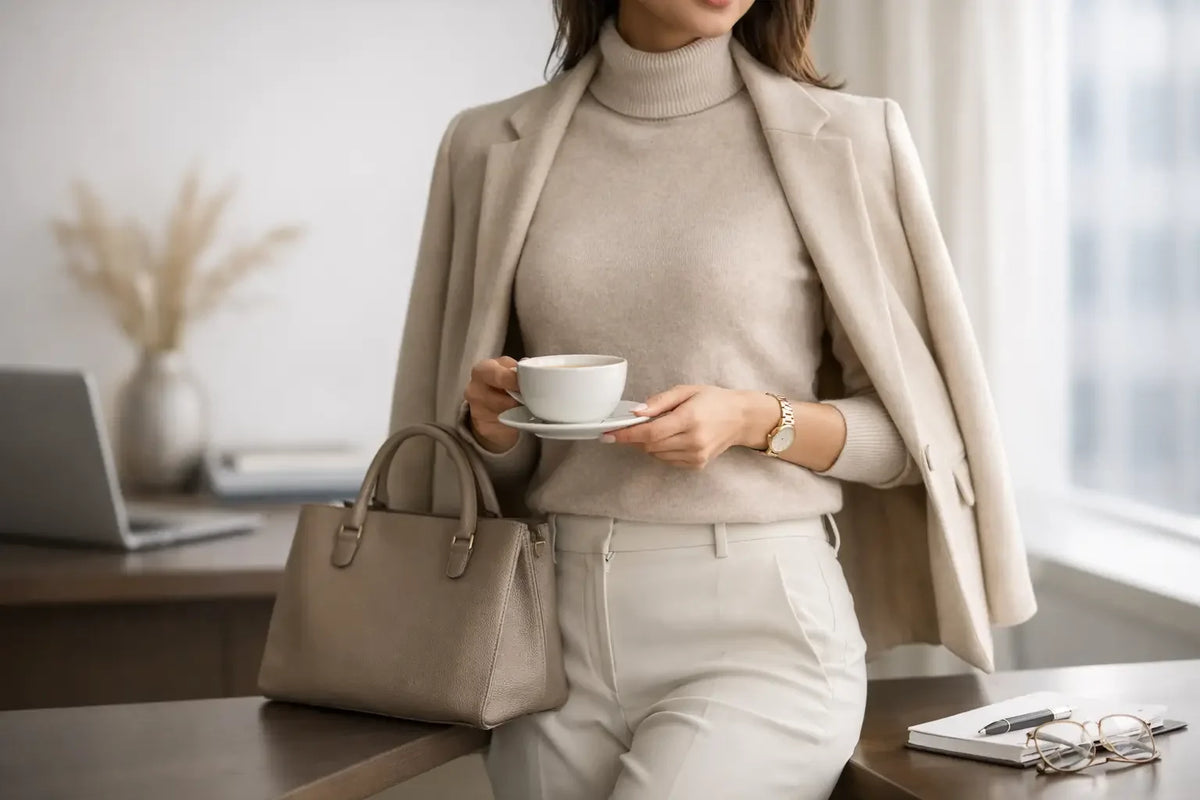 Cashmere Workwear Outfit Ideas That Feel Polished