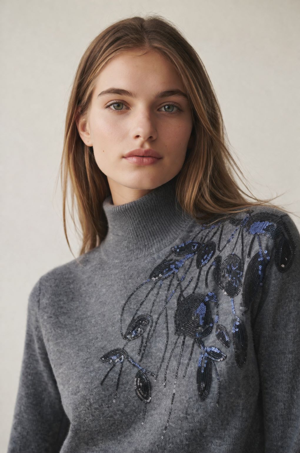 Sequin Emblellished Sweater
