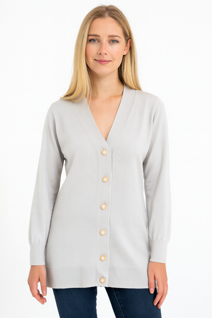 Cashmere Wool Long Cardigan