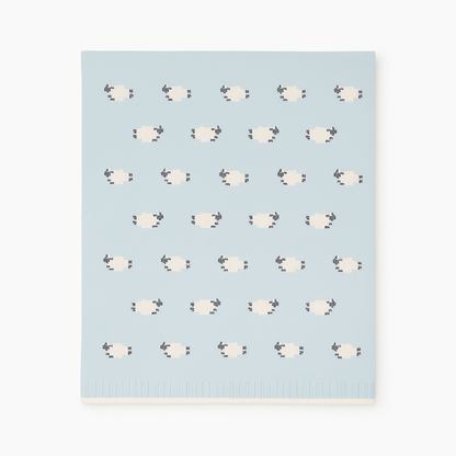 Cotton Baby Blanket with Sheep