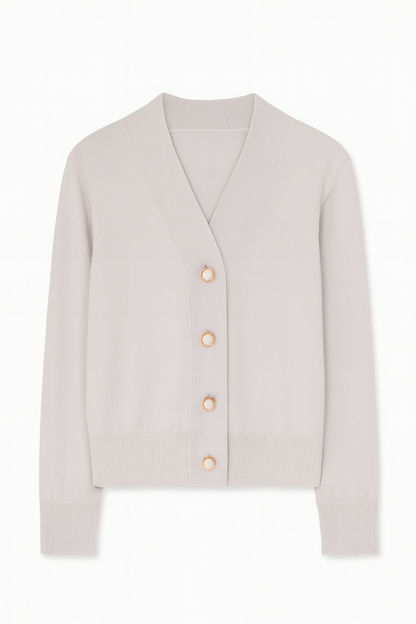 Cashmere Wool Short Cardigan