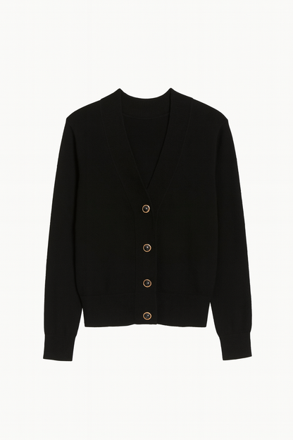 Cashmere Wool Short Cardigan