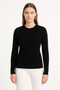 Cotton Cable Crewneck - Black