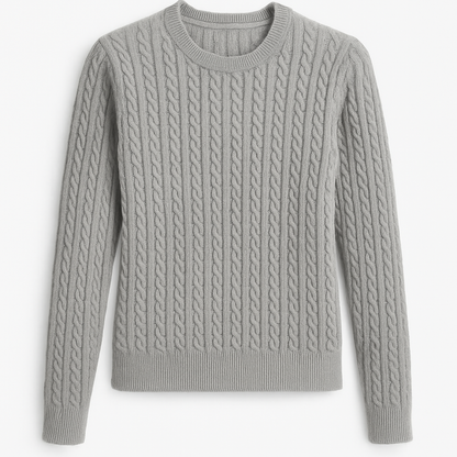 Cotton Cable Crewneck