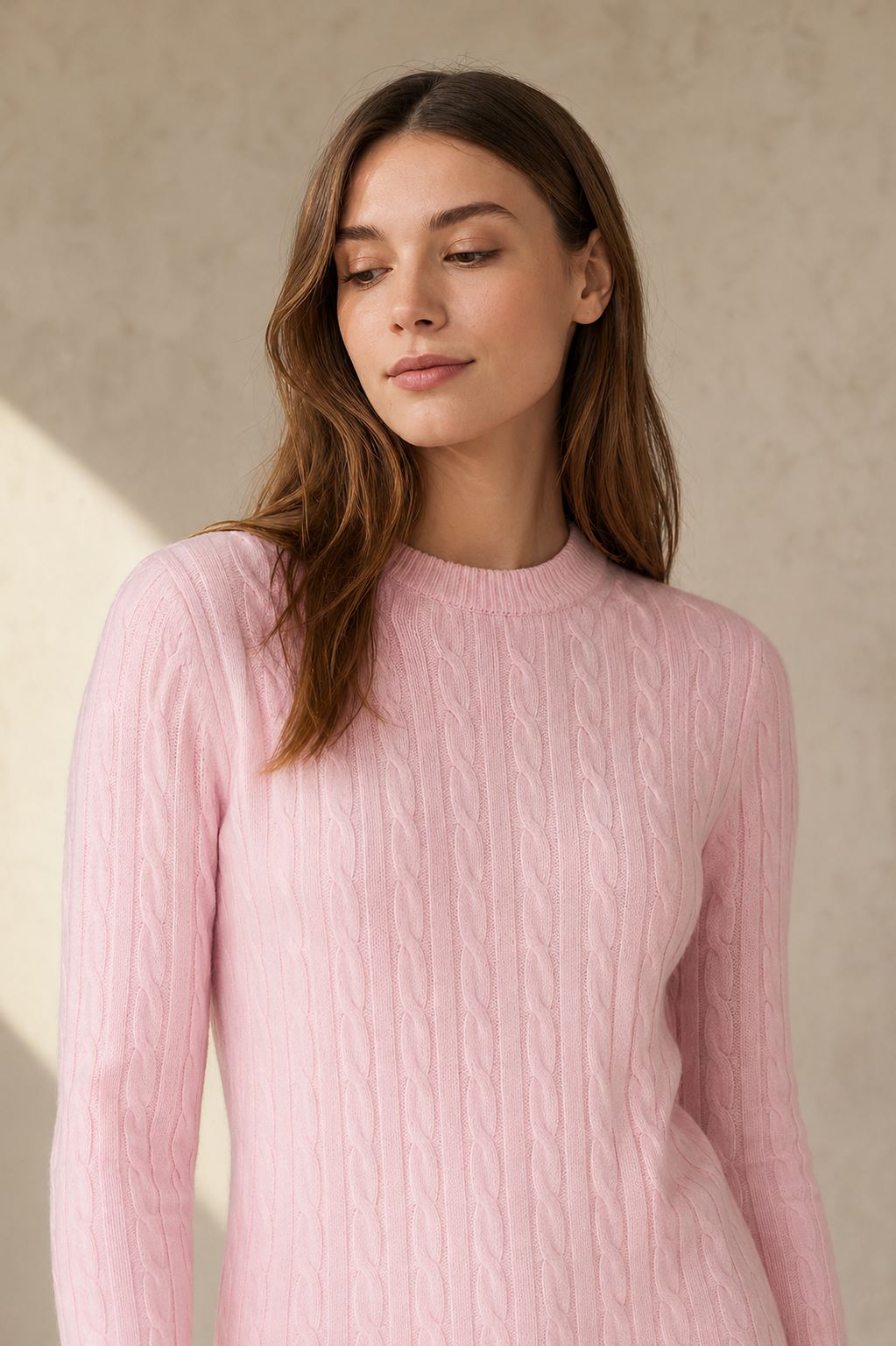 Cable Crewneck Unisex Sweater