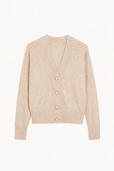 Cashmere Wool Short Cardigan - Beige