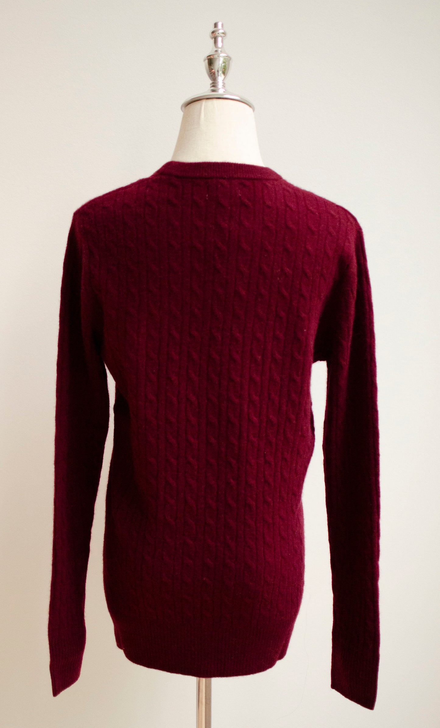 L'emi Cashmere/Wool Cable Crewneck Unisex Sweater
