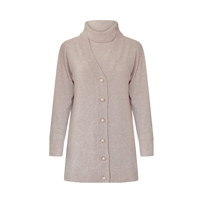 Cashmere Wool Long Turtleneck
