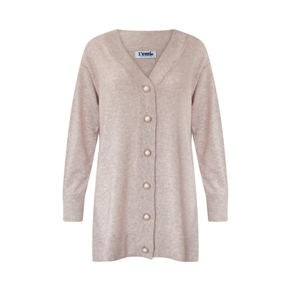 Cashmere Wool Long Cardigan