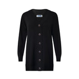 Cashmere Wool Long Cardigan - Black