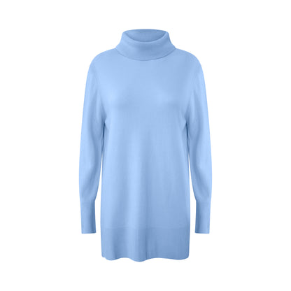 Cashmere Wool Long Turtleneck