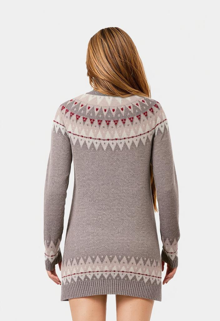 L'emi Fair Isle Cashmere/Wool Crewneck Unisex Ski Sweater