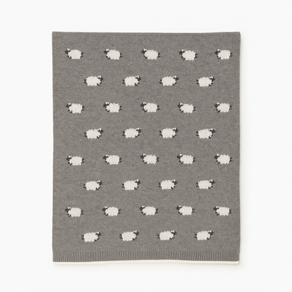 Cotton Baby Blanket with Sheep