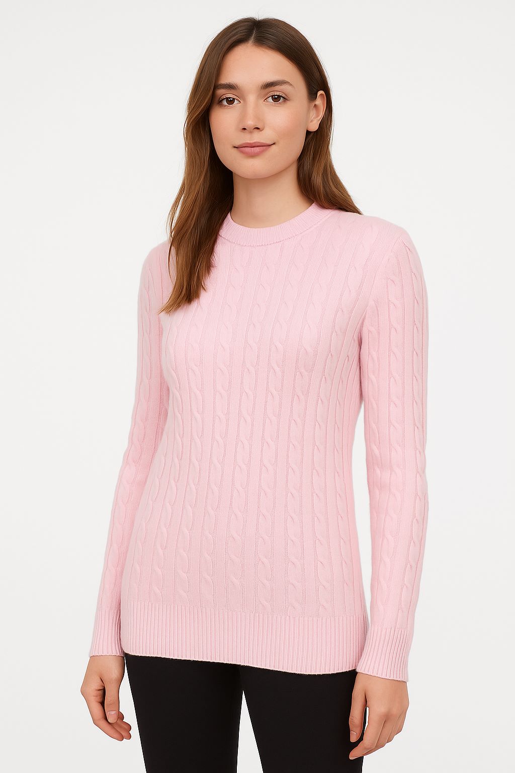 Cable Crewneck Unisex Sweater