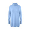 Light blue turtleneck dress on a white background
